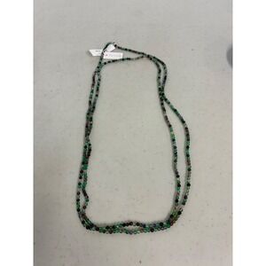 Iris & Lily Genuine Gemstone Long Beaded Strand Necklace multi-color 30" NEW